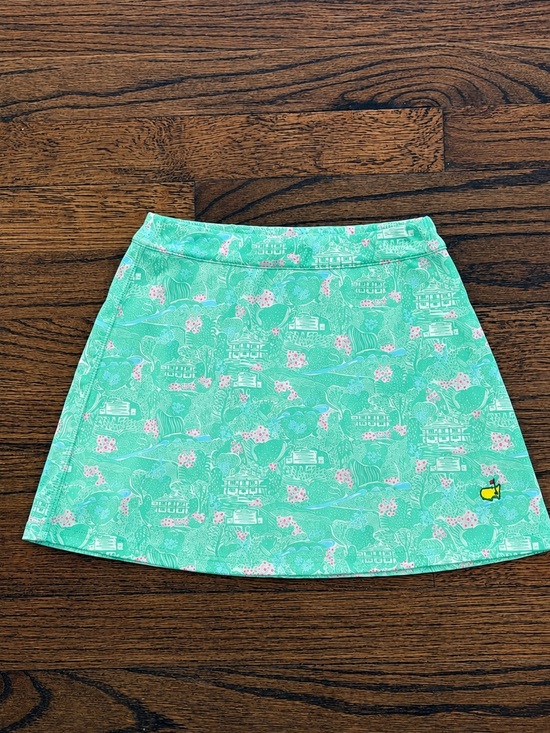 Masters Other - Rare Masters Mint Green Patterned Skort with Tiny Pink Accents